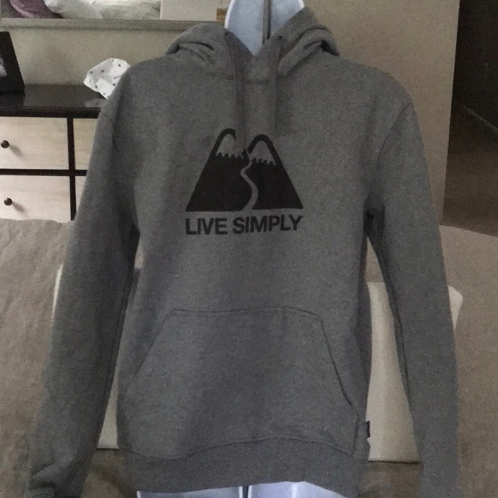 Men’s gray hoodie, Patagonia, size small